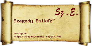 Szegedy Enikő névjegykártya